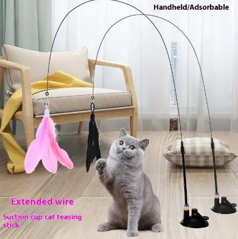 Pounce Play Interactive Cat Teaser Stick